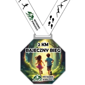 Bajeczny bieg 2 km 3 km - Bieg wirtualny – biegi wirtualne - biegowe wyzwanie QR