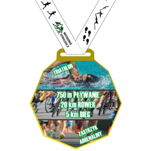 Triathlon - Zastrzyk adrenaliny - 750 m pływanie, 20 km rower, 5 km bieg