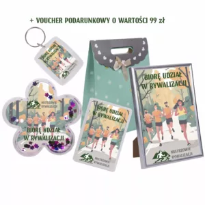VOUCHER - KARTA PODARUNKOWA na wyzwanie biegowe + gadżety i prezenty
