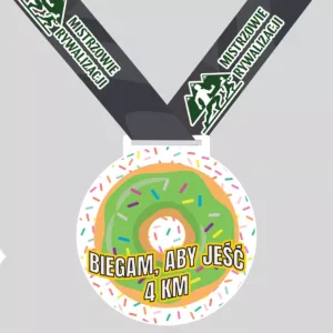 Biegam, aby jeść więcej pączków - 4 km - wyzwanie biegowe - bieg wirtualny