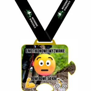 Emotikonowe wyzwanie rowerowe - 50 km - wyzwania rowerowe - rajd - wyzwanie z medalem