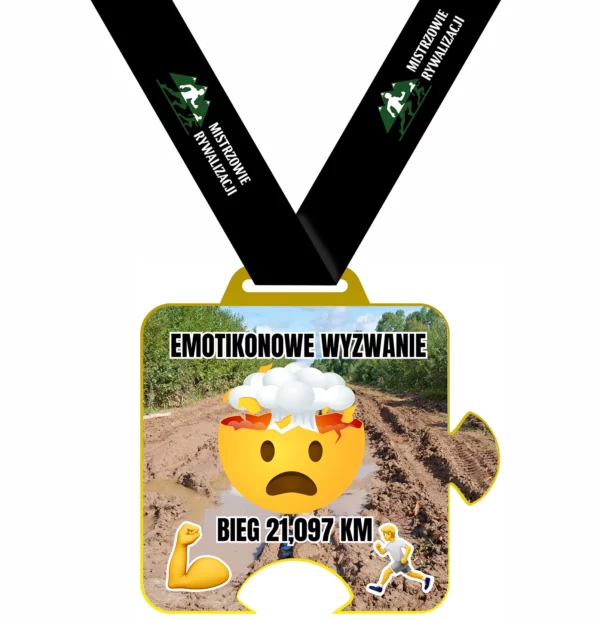 Emotikonowe wyzwanie bieg 21,097 km - półmaraton wirtualny , wyzwanie biegowe