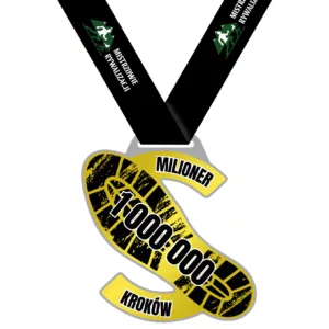 Milioner kroków 1 000 000 kroków - wyzwanie krokowe - biegowe - milion kroków