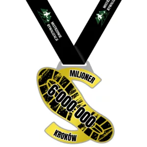 Milioner kroków 6 000 000 kroków - wyzwanie krokowe - biegowe - milion kroków