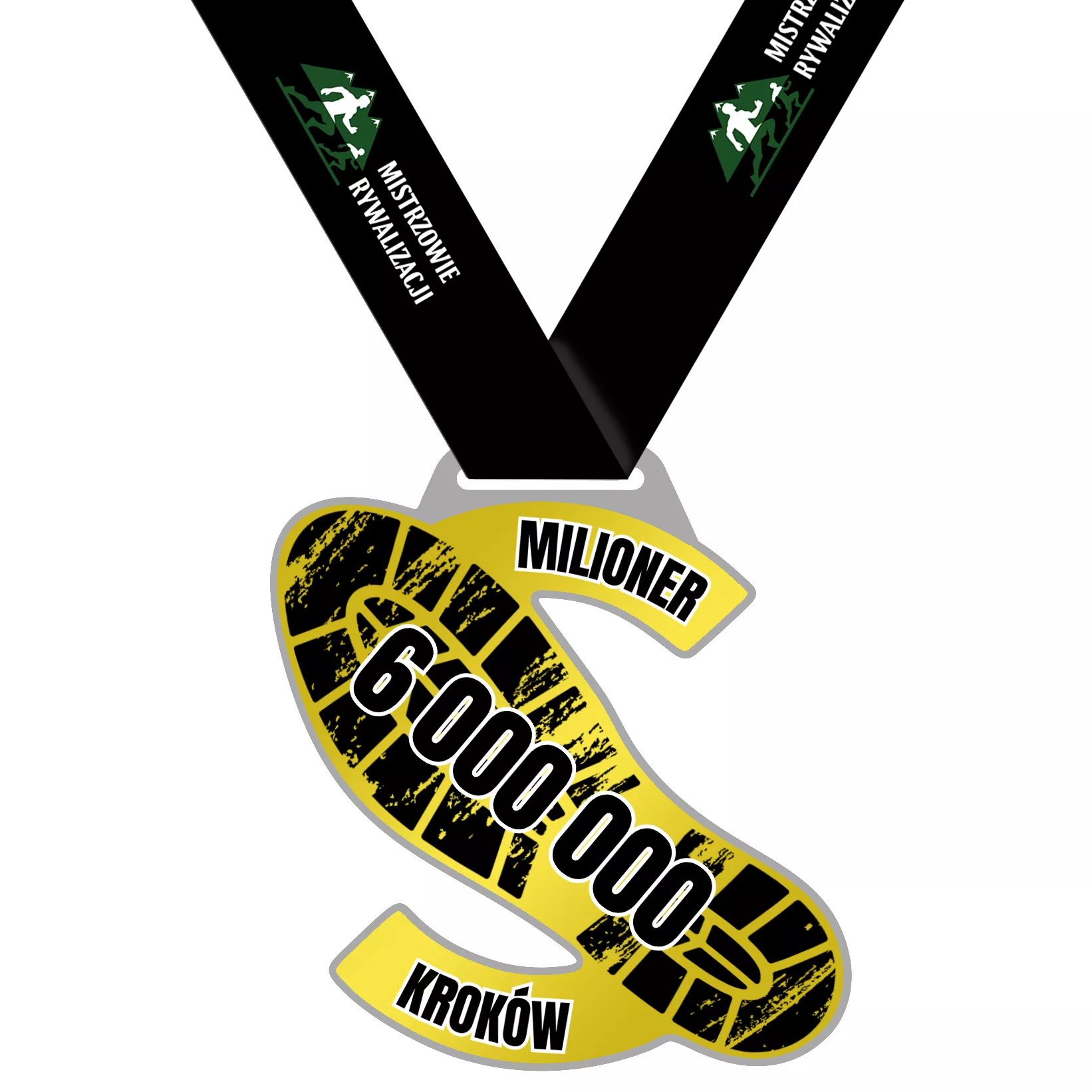 Milioner kroków 6 000 000 kroków - wyzwanie krokowe - biegowe - milion kroków