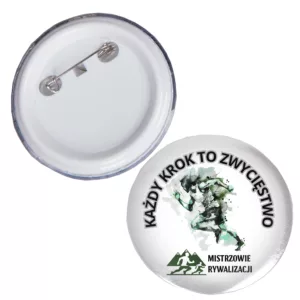 2 sztuki przypinki - Każdy krok to zwycięstwo 70mm