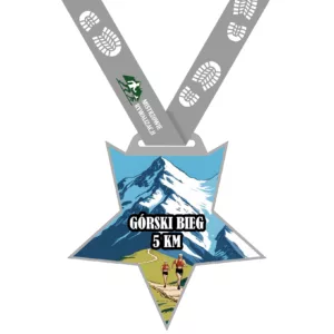 Górski bieg 5 km 15 km - Bieg wirtualny – biegi wirtualne - biegowe wyzwanie
