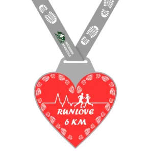 RUNLOVE 6 km 12 km - Bieg wirtualny – biegi wirtualne - biegowe wyzwanie