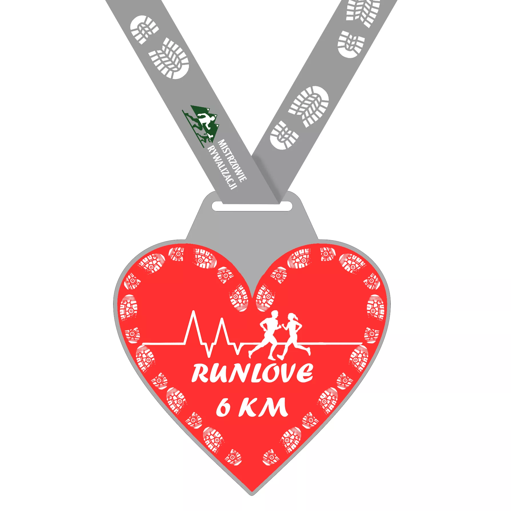 RUNLOVE 6 km 12 km - Bieg wirtualny – biegi wirtualne - biegowe wyzwanie